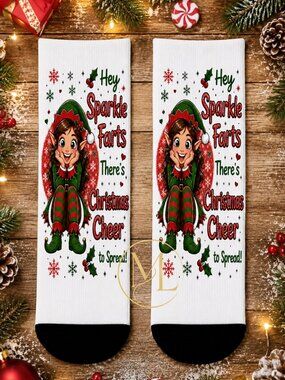 Hey Sparkle Farts There's Christmas Cheer To Spread Ankle Socks